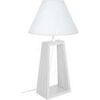 Lampes de bureau Tosel Lampe de chevet colonne bois blanc Blanc Unique. . Maison & D&eacute;co > Lampes de bureau.