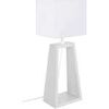 Lampes de bureau Tosel Lampe de chevet colonne bois blanc Blanc Unique. . Maison & D&eacute;co > Lampes de bureau.