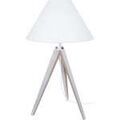 Luminaire sur Grenoble : Lampes de bureau Tosel Lampe de chevet tr&eacute;pied bois blanc Blanc Unique. . Maison & D&eacute;co > Lampes de bureau.