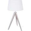 Lampes de bureau Tosel Lampe de chevet tr&eacute;pied bois blanc Blanc Unique. . Maison & D&eacute;co > Lampes de bureau.