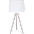 Luminaire sur Grenoble : Lampes de bureau Tosel Lampe de chevet tr&eacute;pied bois blanc Blanc Unique. . Maison & D&eacute;co > Lampes de bureau.