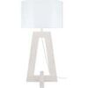 Lampes de bureau Tosel Lampe a poser colonne bois blanc Blanc Unique. . Maison & D&eacute;co > Lampes de bureau.
