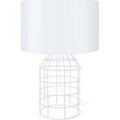 Lampes de bureau Tosel Lampe a poser filaire m&eacute;tal blanc Blanc Unique. . Maison & D&eacute;co > Lampes de bureau.
