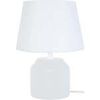 Lampes de bureau Tosel Lampe de chevet cylindrique bois blanc Blanc Unique. . Maison & D&eacute;co > Lampes de bureau.