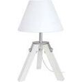 Luminaire sur Grenoble : Lampes de bureau Tosel Lampe de chevet tr&eacute;pied bois blanc Blanc Unique. . Maison & D&eacute;co > Lampes de bureau.