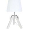 Lampes de bureau Tosel Lampe de chevet tr&eacute;pied bois blanc Blanc Unique. . Maison & D&eacute;co > Lampes de bureau.