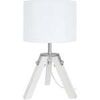 Lampes de bureau Tosel Lampe de chevet tr&eacute;pied bois blanc Blanc Unique. . Maison & D&eacute;co > Lampes de bureau.