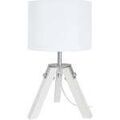 Luminaire sur Grenoble : Lampes de bureau Tosel Lampe de chevet tr&eacute;pied bois blanc Blanc Unique. . Maison & D&eacute;co > Lampes de bureau.