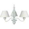 Lustres, suspensions et plafonniers Tosel Lustre multi bras bois blanc cerrus&eacute; Blanc Unique. . Maison & D&eacute;co > Lustres, suspensions et plafonniers.