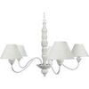 Lustres, suspensions et plafonniers Tosel Lustre multi bras bois blanc cerrus&eacute; Blanc Unique. . Maison & D&eacute;co > Lustres, suspensions et plafonniers.