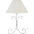Lampes de bureau Tosel Lampe de chevet colonne m&eacute;tal blanc d'Ivoire Blanc Unique. . Maison & D&eacute;co > Lampes de bureau. Grenoble