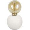Lampes de bureau Tosel Lampe de chevet globe bois blanc d'Ivoire Blanc Unique. . Maison & D&eacute;co > Lampes de bureau.
