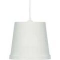 Lustres, suspensions et plafonniers Tosel Suspension conique m&eacute;tal blanc d'ivoire Blanc Unique. . Maison & D&eacute;co > Lustres, suspensions et plafonniers. Grenoble