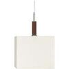 Lustres, suspensions et plafonniers Tosel Suspension carr&eacute; bois blanc d'ivoire Blanc Unique. . Maison & D&eacute;co > Lustres, suspensions et plafonniers.