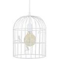 Lustres, suspensions et plafonniers Tosel Suspension lanterne m&eacute;tal blanc d'ivoire Blanc Unique. . Maison & D&eacute;co > Lustres, suspensions et plafonniers.