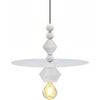 Lustres, suspensions et plafonniers Tosel Suspension cylindrique bois blanc d'ivoire Blanc Unique. . Maison & D&eacute;co > Lustres, suspensions et plafonniers.