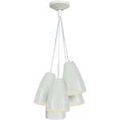 Lustres, suspensions et plafonniers Tosel Lustre grappe m&eacute;tal blanc d'ivoire Blanc Unique. . Maison & D&eacute;co > Lustres, suspensions et plafonniers.