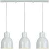 Lustres, suspensions et plafonniers Tosel Lustre bar m&eacute;tal blanc d'ivoire Blanc Unique. . Maison & D&eacute;co > Lustres, suspensions et plafonniers.