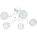 Lustres, suspensions et plafonniers Tosel Lustre multi bras m&eacute;tal blanc d'ivoire Blanc Unique. . Maison & D&eacute;co > Lustres, suspensions et plafonniers. Grenoble