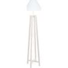 Lampadaires Tosel Lampadaire colonne bois blanc d'ivoire Blanc Unique. . Maison & D&eacute;co > Lampadaires.