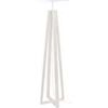 Lampadaires Tosel Lampadaire colonne bois blanc d'ivoire Blanc Unique. . Maison & D&eacute;co > Lampadaires.