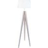 Lampadaires Tosel Lampadaire tr&eacute;pied bois blanc d'ivoire Blanc Unique. . Maison & D&eacute;co > Lampadaires.
