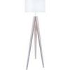 Lampadaires Tosel Lampadaire tr&eacute;pied bois blanc d'ivoire Blanc Unique. . Maison & D&eacute;co > Lampadaires.