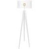 Lampadaires Tosel Lampadaire tr&eacute;pied bois blanc d'ivoire Blanc Unique. . Maison & D&eacute;co > Lampadaires.