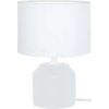Lampes de bureau Tosel Lampe de chevet cylindrique bois blanc d'ivoire Blanc Unique. . Maison & D&eacute;co > Lampes de bureau.