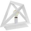 Lampes de bureau Tosel Lampe a poser g&eacute;om&eacute;trique bois blanc d'ivoire Blanc Unique. . Maison & D&eacute;co > Lampes de bureau.