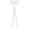 Lampadaires Tosel Lampadaire tr&eacute;pied bois blanc d'ivoire Blanc Unique. . Maison & D&eacute;co > Lampadaires.
