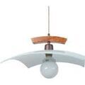 Luminaire sur Grenoble : Lustres, suspensions et plafonniers Tosel Suspension carr&eacute; bois blanc et bois fonce Blanc Unique. . Maison & D&eacute;co > Lustres, suspensions et plafonniers.