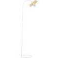 Luminaire sur Grenoble : Lampadaires Tosel lampadaire liseuse arqu&eacute; m&eacute;tal blanc et Cr&eacute;me Blanc Unique. . Maison & D&eacute;co > Lampadaires.