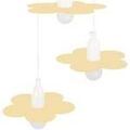 Luminaire sur Grenoble : Lustres, suspensions et plafonniers Tosel Lustre grappe m&eacute;tal blanc et cr&egrave;me Blanc Unique. . Maison & D&eacute;co > Lustres, suspensions et plafonniers.