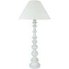 Lampes de bureau Tosel Lampe de salon droit bois blanc et &eacute;cru Blanc Unique. . Maison & D&eacute;co > Lampes de bureau.