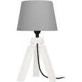Lampes de bureau Tosel Lampe de chevet tr&eacute;pied bois blanc et gris Blanc Unique. . Maison & D&eacute;co > Lampes de bureau. Grenoble