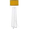 Lampadaires Tosel Lampadaire colonne bois blanc et jaune Blanc Unique. . Maison & D&eacute;co > Lampadaires.