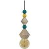 Lustres, suspensions et plafonniers Tosel Suspension cylindrique bois blanc et multicolore Blanc Unique. . Maison & D&eacute;co > Lustres, suspensions et plafonniers.