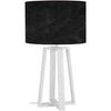 Lampes de bureau Tosel Lampe de chevet colonne bois blanc et noir Blanc Unique. . Maison & D&eacute;co > Lampes de bureau.