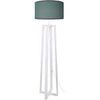 Lampadaires Tosel Lampadaire colonne bois blanc et vert Blanc Unique. . Maison & D&eacute;co > Lampadaires.