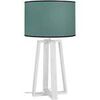 Lampes de bureau Tosel Lampe de chevet colonne bois blanc et vert Blanc Unique. . Maison & D&eacute;co > Lampes de bureau.