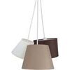 Lustres, suspensions et plafonniers Tosel Lustre grappe tissu blanc, marron, taupe