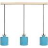 Lustres, suspensions et plafonniers Tosel Lustre bar m&eacute;tal bleu Bleu Unique. . Maison & D&eacute;co > Lustres, suspensions et plafonniers.