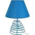 Lampes de bureau Tosel Lampe de chevet conique m&eacute;tal bleu Bleu Unique. . Maison & D&eacute;co > Lampes de bureau. Grenoble