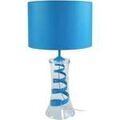 Lampes de bureau Tosel Lampe a poser &eacute;vas&eacute;e verre bleu Bleu Unique. . Maison & D&eacute;co > Lampes de bureau.