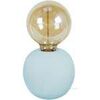 Lampes de bureau Tosel Lampe de chevet globe bois bleu Bleu Unique. . Maison & D&eacute;co > Lampes de bureau.