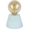 Lampes de bureau Tosel Lampe de chevet conique bois bleu Bleu Unique. . Maison & D&eacute;co > Lampes de bureau.