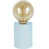 Lampes de bureau Tosel Lampe de chevet cylindrique bois bleu Bleu Unique. . Maison & D&eacute;co > Lampes de bureau.