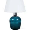 Lampes de bureau Tosel Lampe a poser bouteille verre bleu et blanc Bleu Unique. . Maison & D&eacute;co > Lampes de bureau.