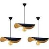Lustres, suspensions et plafonniers Tosel Suspension chapeau de dame m&eacute;tal bleu et or Bleu Unique. . Maison & D&eacute;co > Lustres, suspensions et plafonniers.